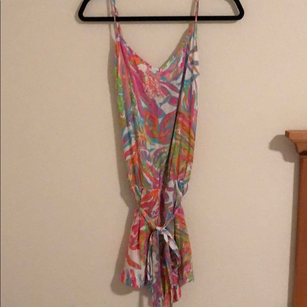 Lilly Pulitzer Deana Romper Scuba to Cuba White
